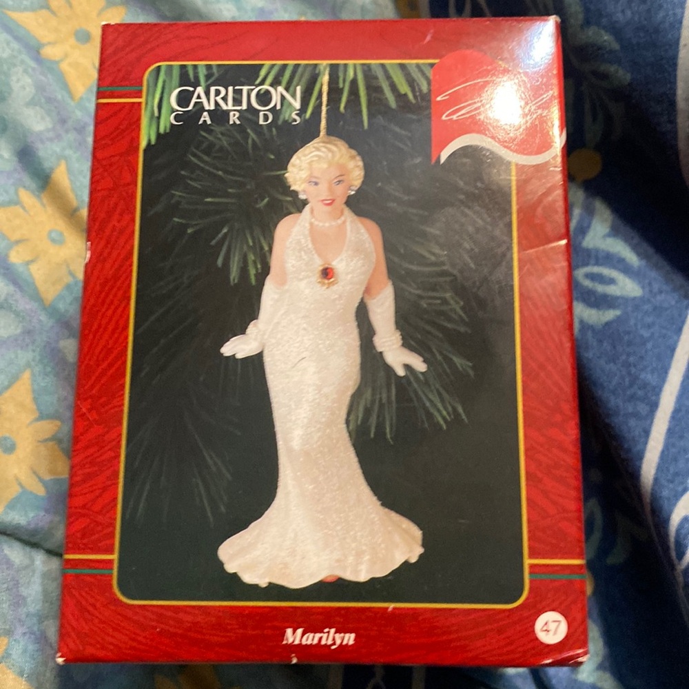 Marilyn Monroe Christmas Ornament with Box Carlton Cards Heirloom Collection
